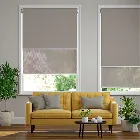 Eclipse Dove Grey & City Grey Double Roller Blind