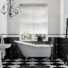 Pure White Wooden Blind - 35mm Slat