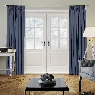 Panama Saxa Blue Curtain