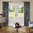 Crushed Velvet Steel Curtain