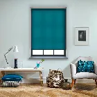 Splash Dark Teal Blue Electric Roller Blind