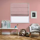 Santiago Cotton Pink Blush Roman Blind