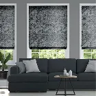 Crushed Velvet Storm Roman Blind