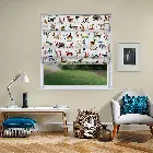 Animal Alphabet Paintbox Roman Blind