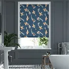 Koi Carp Blackout Cobalt Roller Blind