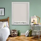 Oslo Blackout Paper White Electric Roller Blind