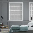 Metropolitan Thunder Grey & Parchment Wooden Blind - 50mm Slat