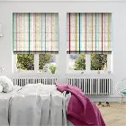 Twill Stripe Linen Fiesta Roman Blind