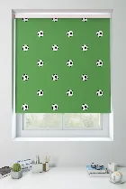 Footballs Green Roller Blind