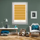 Midas Stripe Blackout Citrine Yellow Perfect Fit Roller Blind