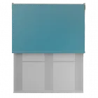 Amor Muted Teal With Haze Soft Grey Double Roller Blind