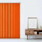 Unishade Blackout Fr Rayon Orange 89mm Vertical Blind