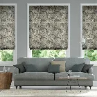 William Morris Acanthus Velvet Mineral Roman Blind