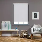 Oslo Blackout Frost White Electric Roller Blind
