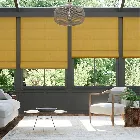 Lumiere Unlined Bijou Linen Sunflower Roman Blind
