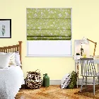 Etched Vine Fern Roman Blind
