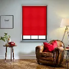Splash Scarlet Red Electric Roller Blind