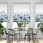 Fairhaven Indigo Blossom Roman Blind