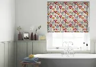 Flower Power Scarlet - Roman Blind