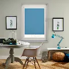 Unicolour Fr Cyan Blue Perfect Fit Roller Blind
