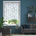 String Of Hearts Blue Roller Blind