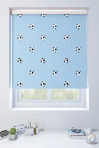 Footballs Sky Blue Roller Blind