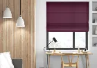 Faux Suede Aubergine - Roman Blind