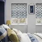 Choices Lattice Navy Blue Roller Blind