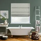 Panama Silver Roman Blind
