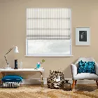 Ascot Stripe Ivory Roman Blind