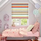 Calcutta Stripe Candyfloss Roman Blind