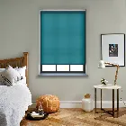 Stockholm Dark Teal Blue Electric Roller Blind