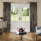 Crushed Velvet Champagne Curtain