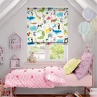 Animal Magic Chalk Roman Blind