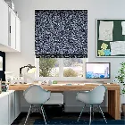 Rockhampton Navy Roman Blind