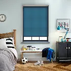 Splash Azure Blue Electric Roller Blind