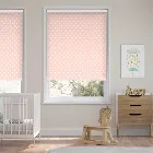 Button Spot Pink Roller Blind