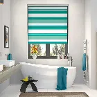 Splash Blackout Letterbox Aqua Roller Blind