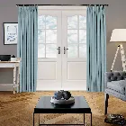 Velvet Sky Light Blue Curtain