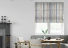 Guarda Stripe Cornflower - Roman Blind