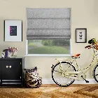 Malta Silver Grey Roman Blind