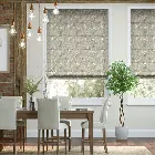 Emilia Embroidered Sand Roman Blind