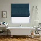 Azurite Chenille Indigo Blue Roman Blind