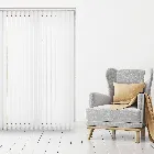 Genesis Blackout Luxe White 89mm Vertical Blind