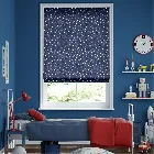 Starry Skies Blue Roman Blind