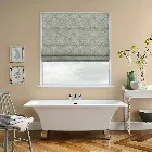 Oak Leaf Mint Green Roman Blind