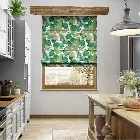 Blakely Linen Vintage Lily Pad Roman Blind