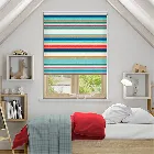 Calcutta Stripe Seaside Blue Roller Blind