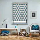 Musa Neptune Blue Electric Roller Blind