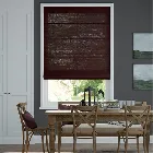 Lumiere Unlined Bijou Linen Grape Roman Blind